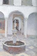 Joaquin Sorolla Atrium fountain china oil painting artist